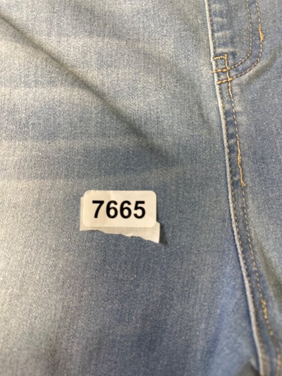 terra sky 4x plus size capri light wasj jeans  wide elastic waist  new - Picture 2 of 5